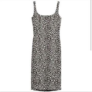 Banana Republic Zebra Print Dress Size 2
